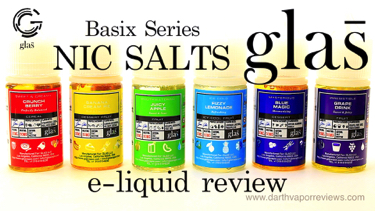 Glas Vapor Basix Series Nic Salts Review